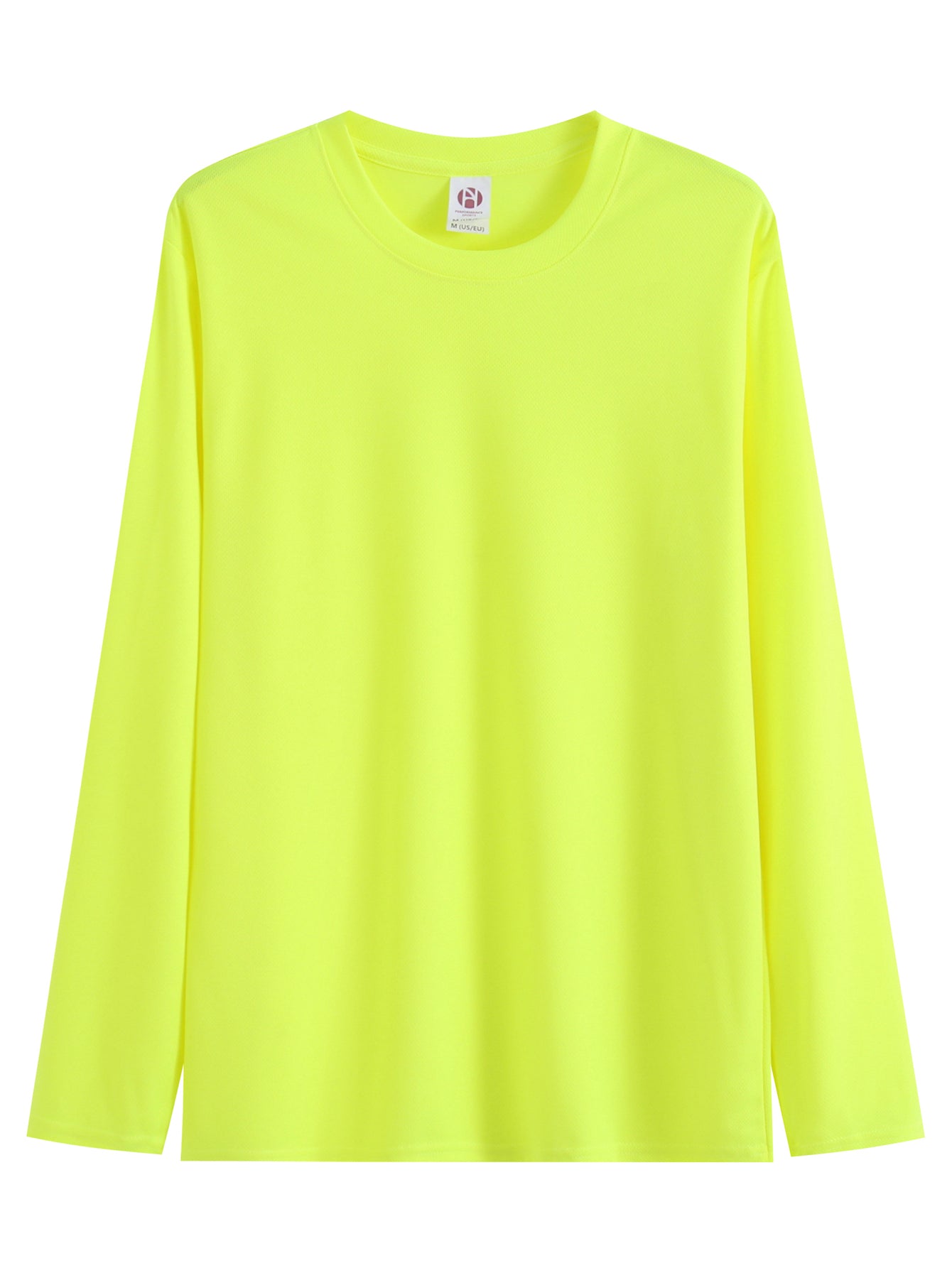 Hi-Vis Safety Yellow Long Sleeve Work Shirt-Fast Shipping from Los Angeles