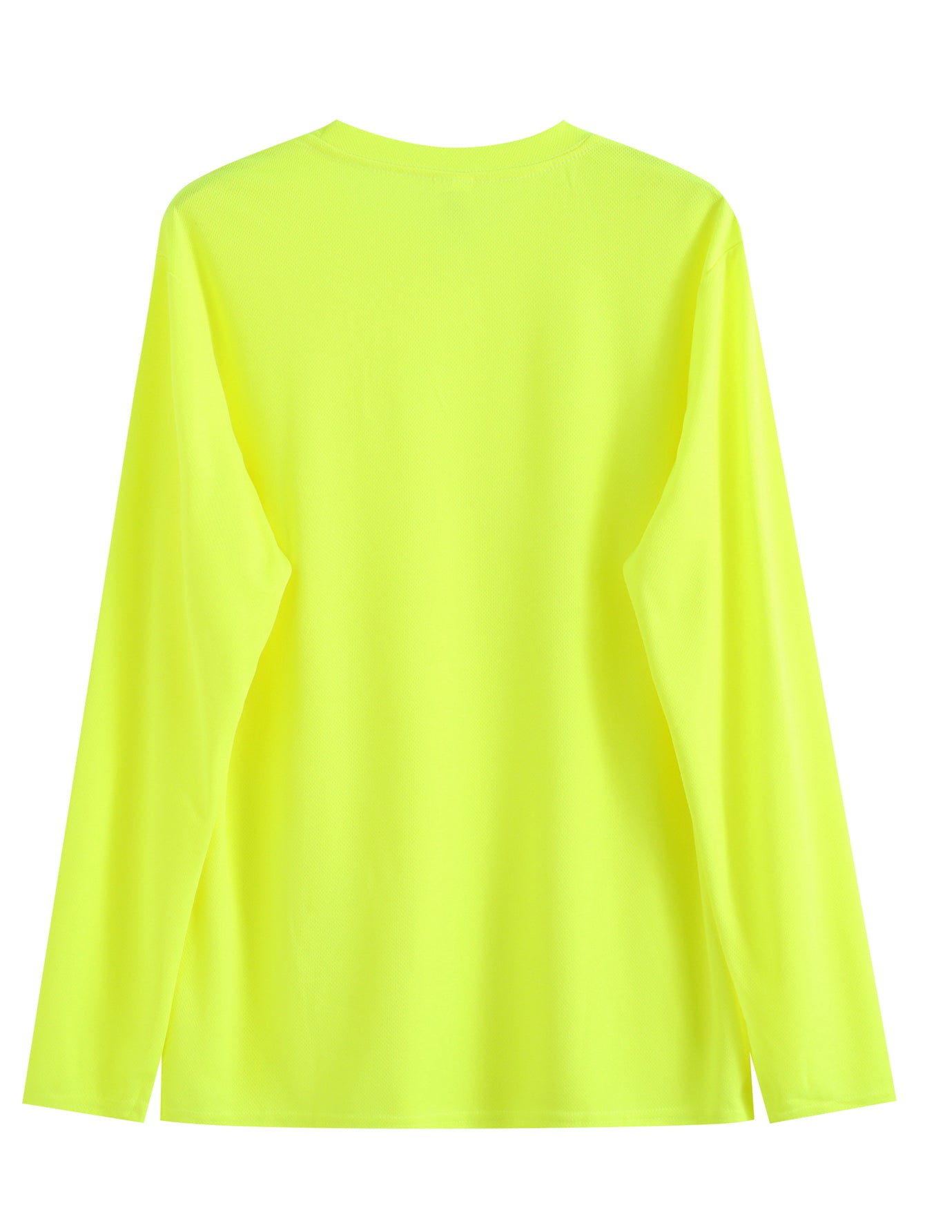 Hi-Vis Safety Yellow Long Sleeve Work Shirt-Fast Shipping from Los Angeles