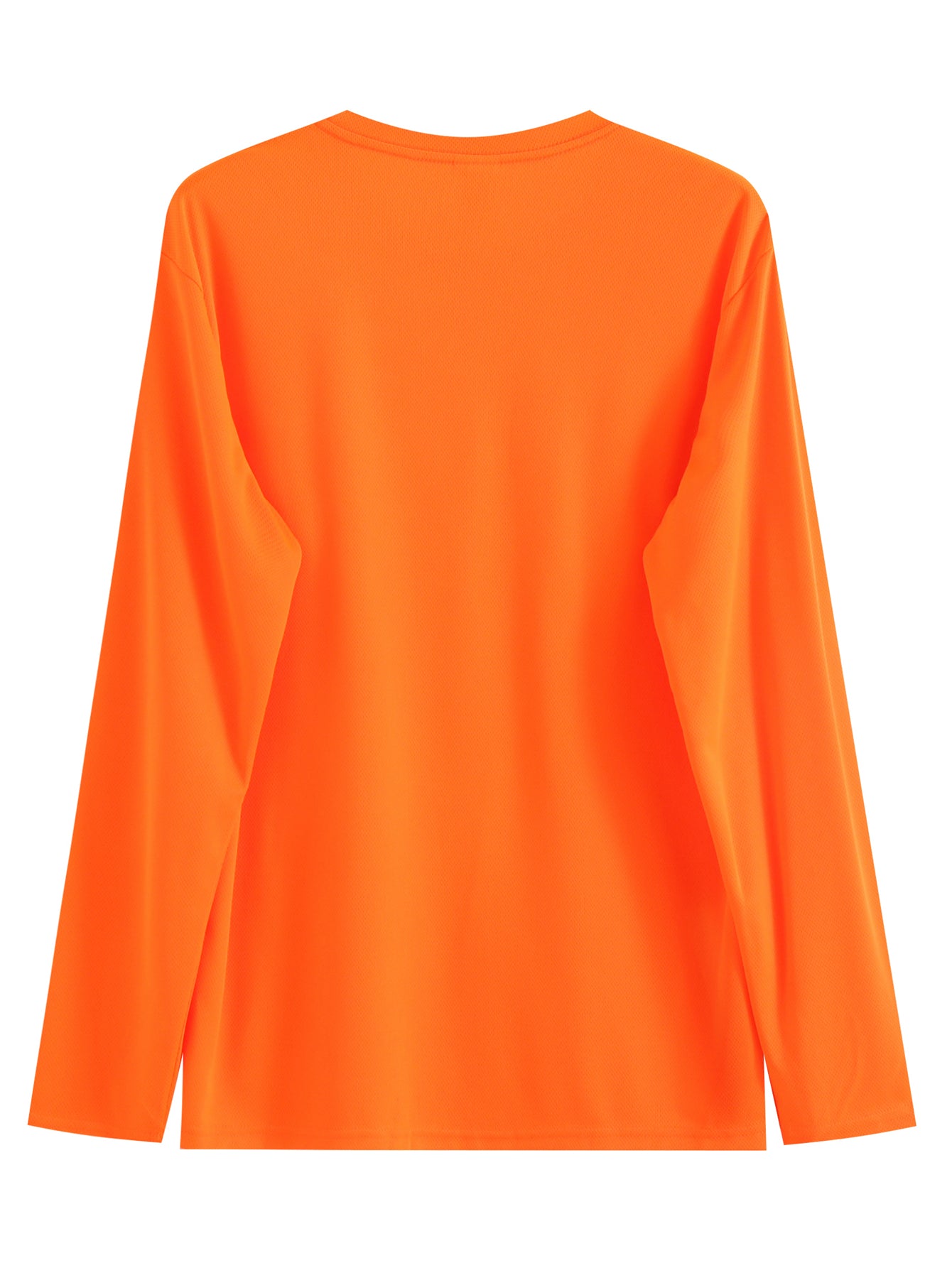 Hi-Vis Safety Orange Long Sleeve Work Shirt-Fast Shipping from Los Angeles