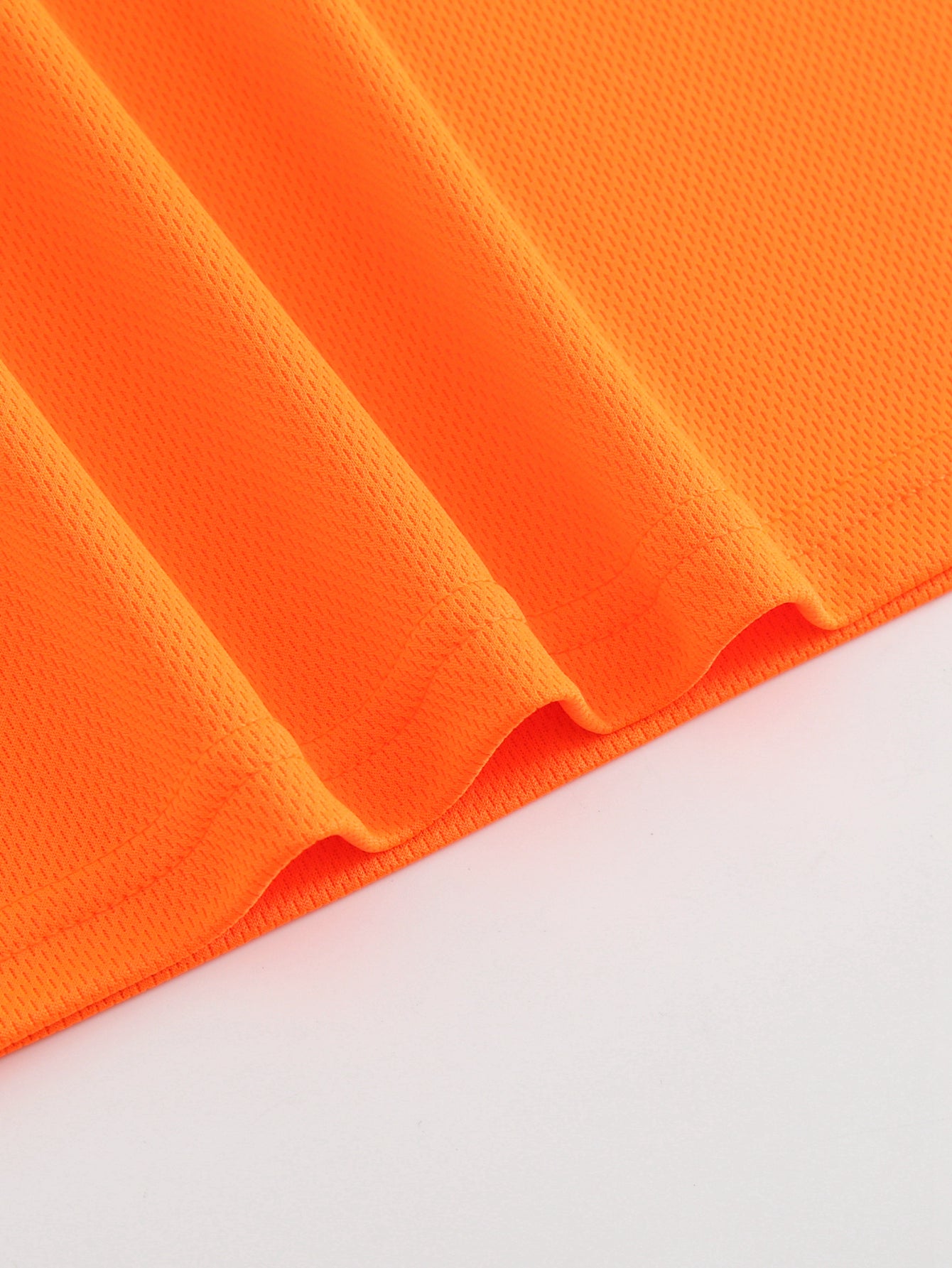 Hi-Vis Safety Orange Long Sleeve Work Shirt-Fast Shipping from Los Angeles